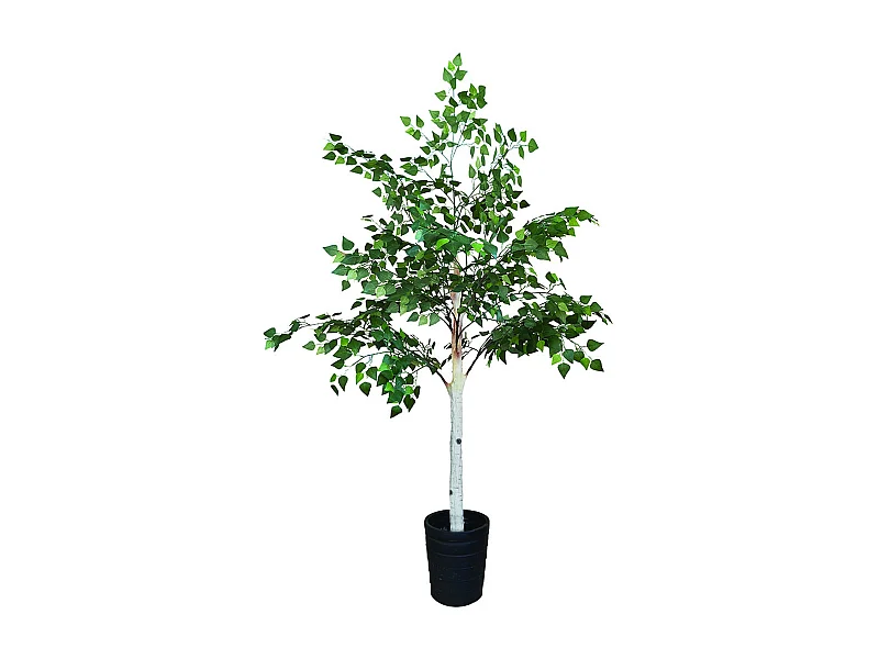 Now's Home - Bouleau Artificiel Avec Pot Noir Pour Interieur Fray