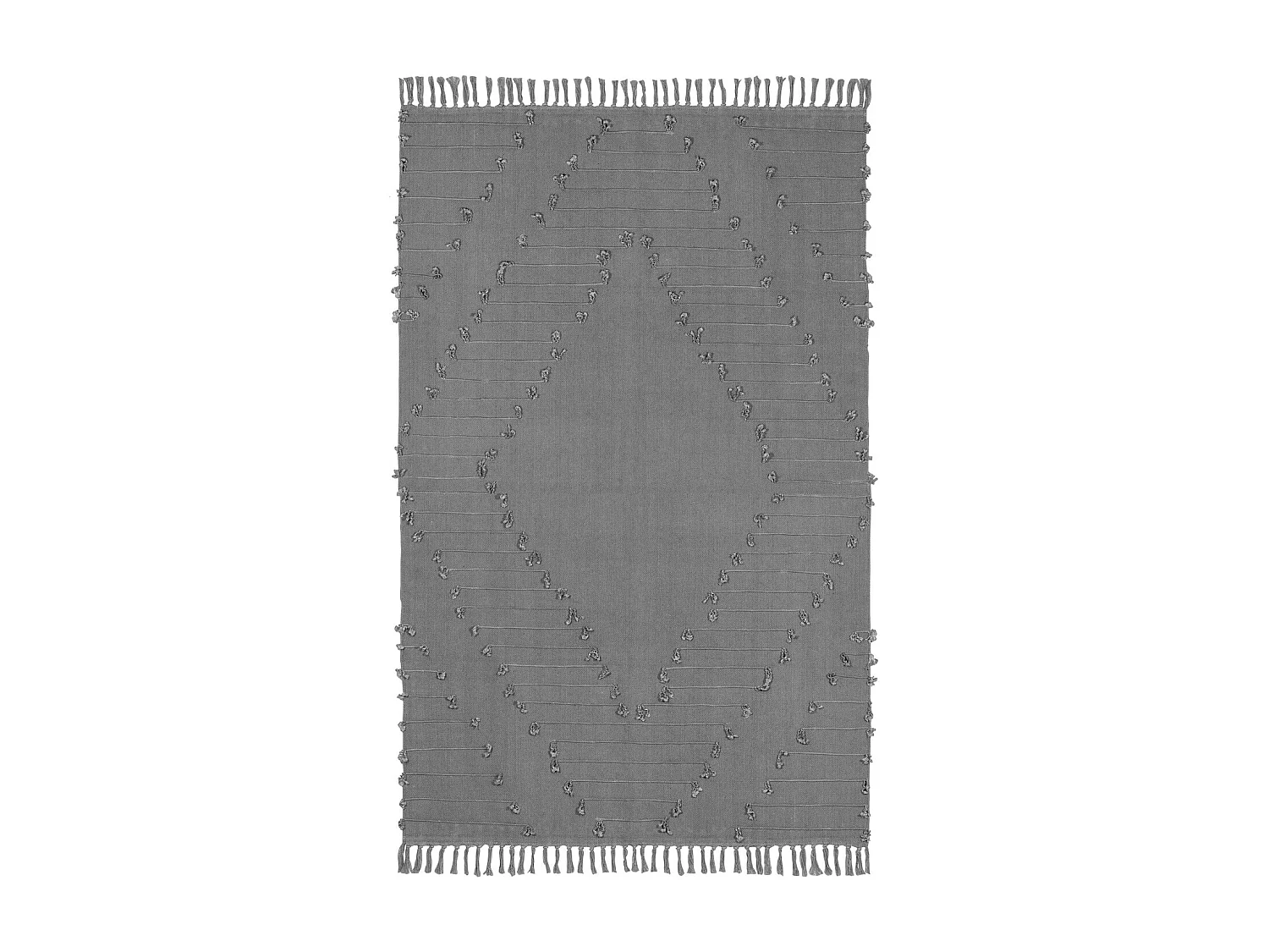 Now's Home - Tapis En Coton Tisse à La  Main Gris Bleute 120x180cm Noos