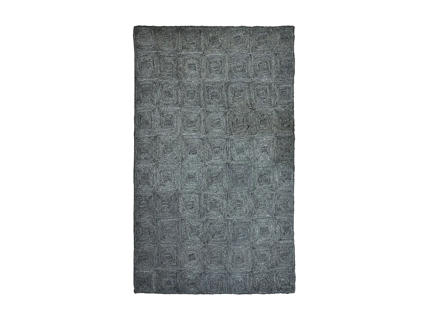 Now's Home - Tapis Rectangulaire Gris Jute-tissage Elipse 200x300cm Bolu