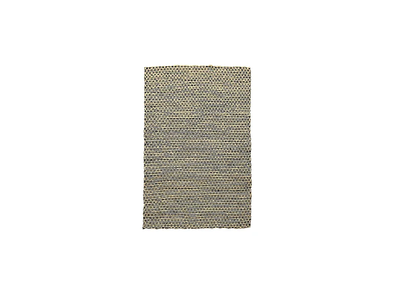 Now's Home - Tapis En Osier Couleur Naturel & Noir 100x150cm Phiphi
