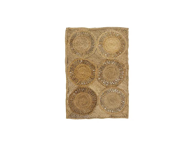 Now's Home - Tapis En Jute Naturelle Tresse A  La  Main 150x220cm Jerico