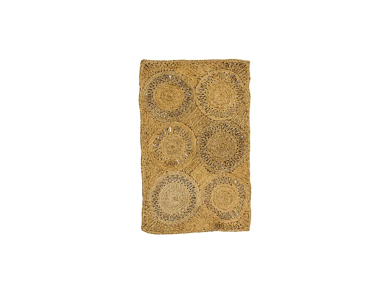 Now's Home - Tapis En Jute Naturelle Tresse A  La  Main 90x150cm Jerico