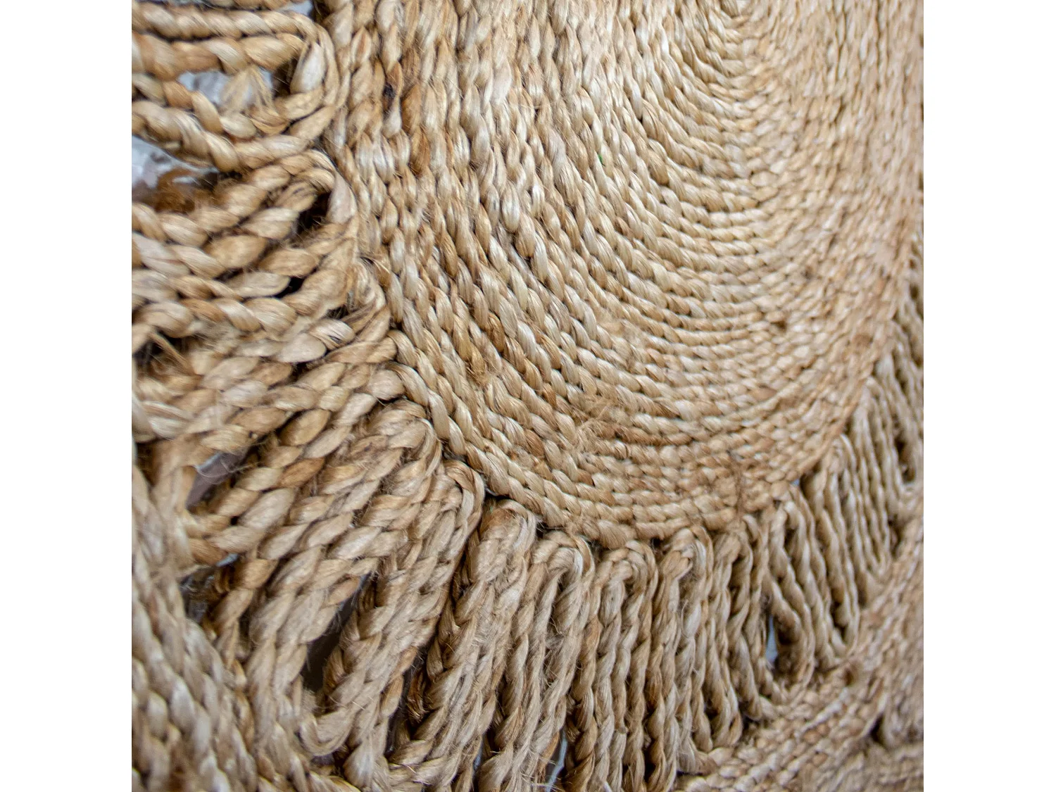 Now's Home - Tapis En Jute Naturelle Tresse A  La  Main 90x150cm Jerico