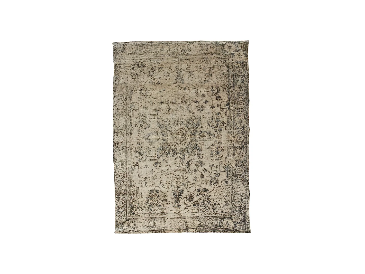 Now's Home - Tapis En Coton Imprime Tisse A La Main 150x220cm Goa