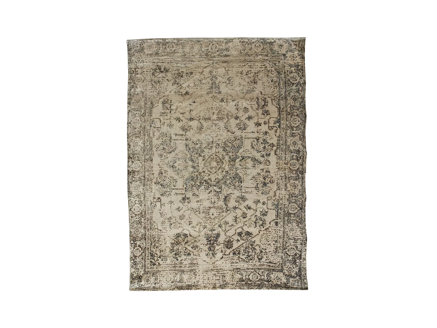 Now's Home - Tapis En Coton Imprime Tisse A La Main 150x220cm Goa