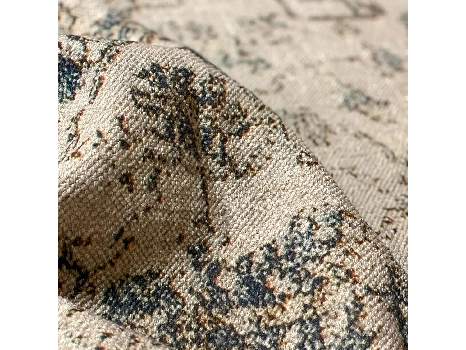 Now's Home - Tapis En Coton Imprime Tisse A La Main 150x220cm Goa