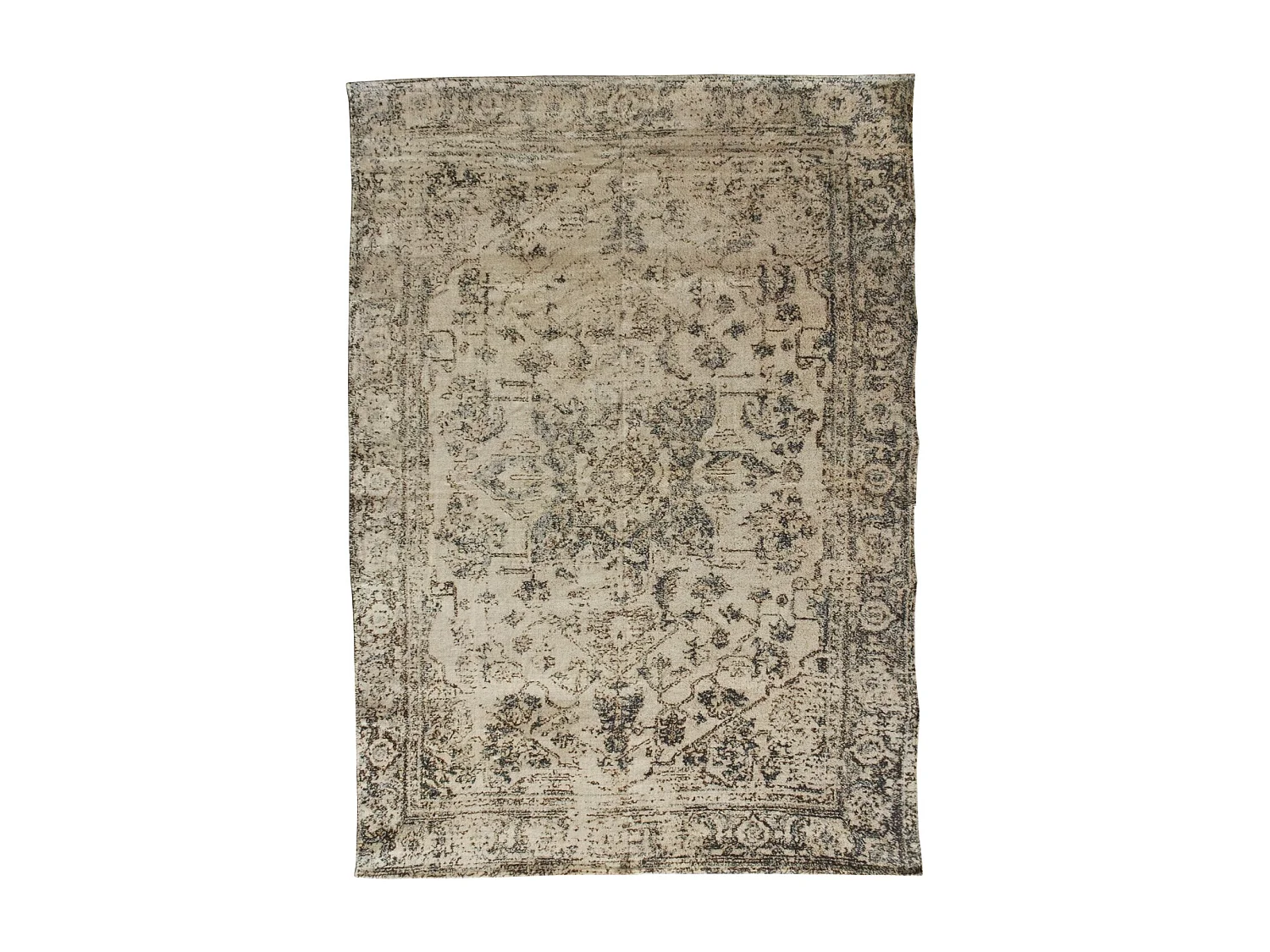 Now's Home - Tapis En Coton Imprime Tisse à La Main 150x220cm Goa