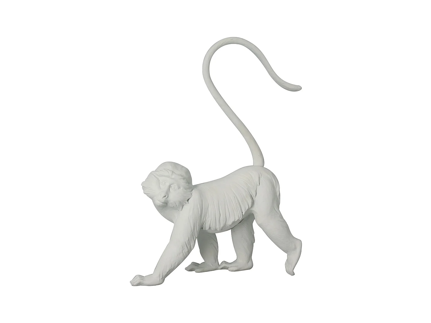 Now's Home - Singe Blanc En Resine 30.5x11.3x41cm Mico