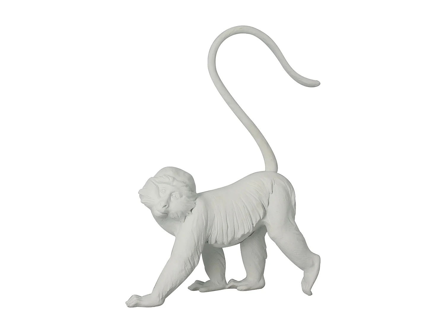 Now's Home - Singe Blanc En Resine 30.5x11.3x41cm Mico