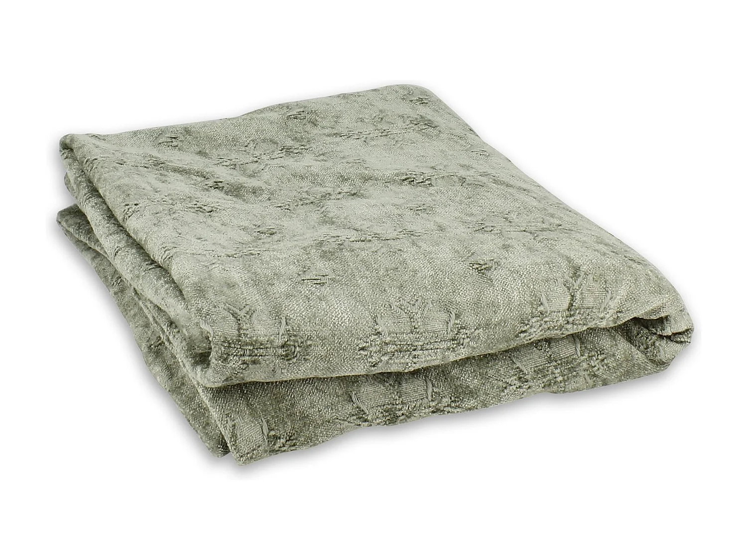 Now's Home - Courte Pointe En Kilim Tissé En Relief  Vert 140x220cm Byzance