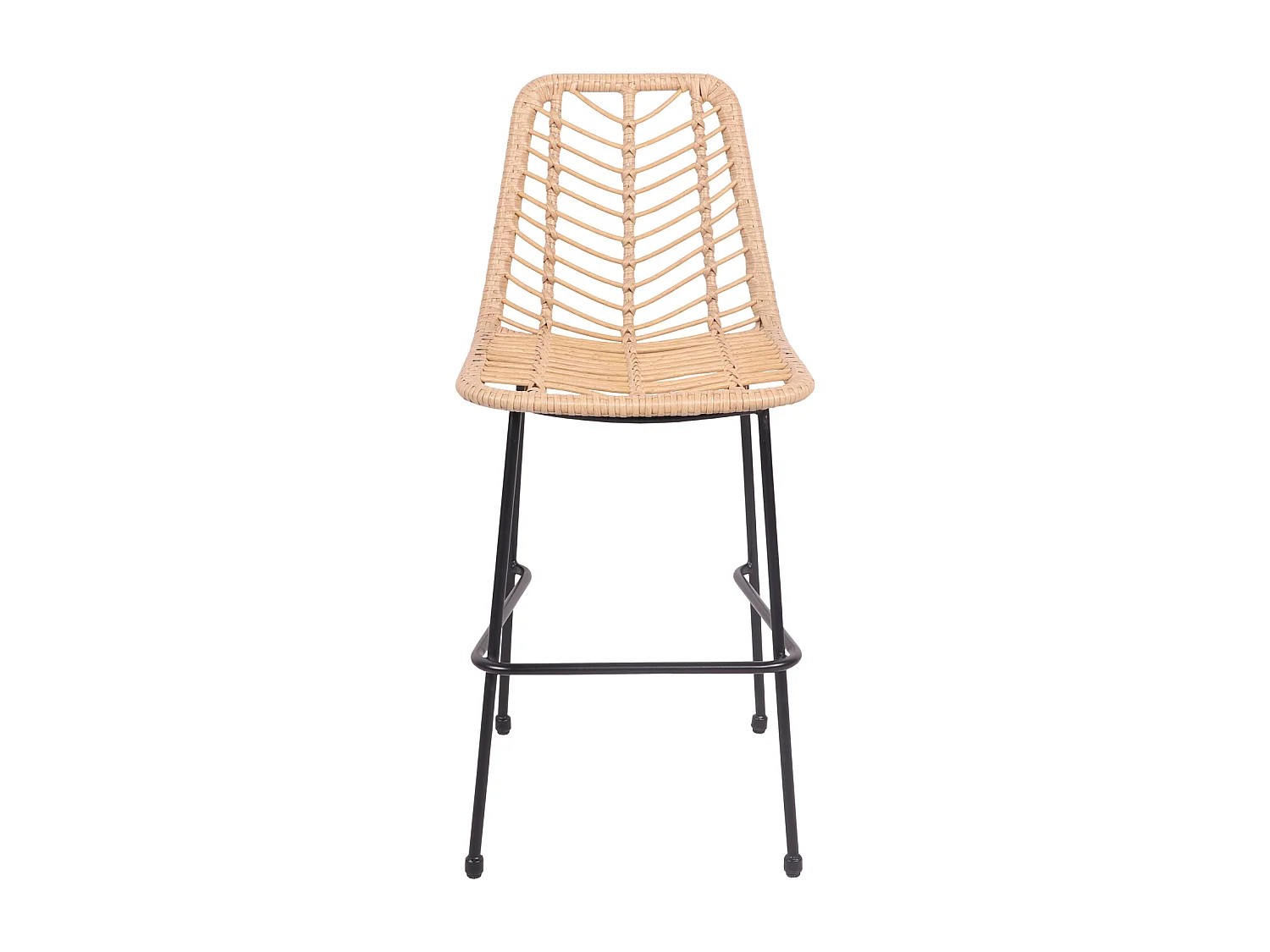 Lot de 2 tabourets de bar en rotin synthétique OKA - HAPPY GARDEN