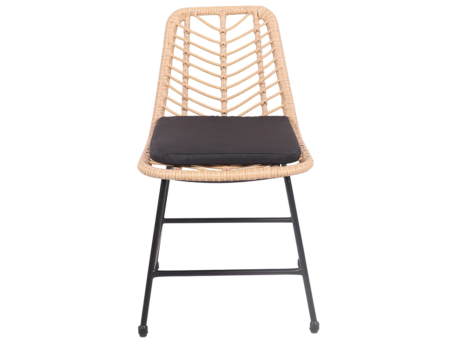 Lot de 2 chaises en rotin synthétique avec coussins OKA - HAPPY GARDEN