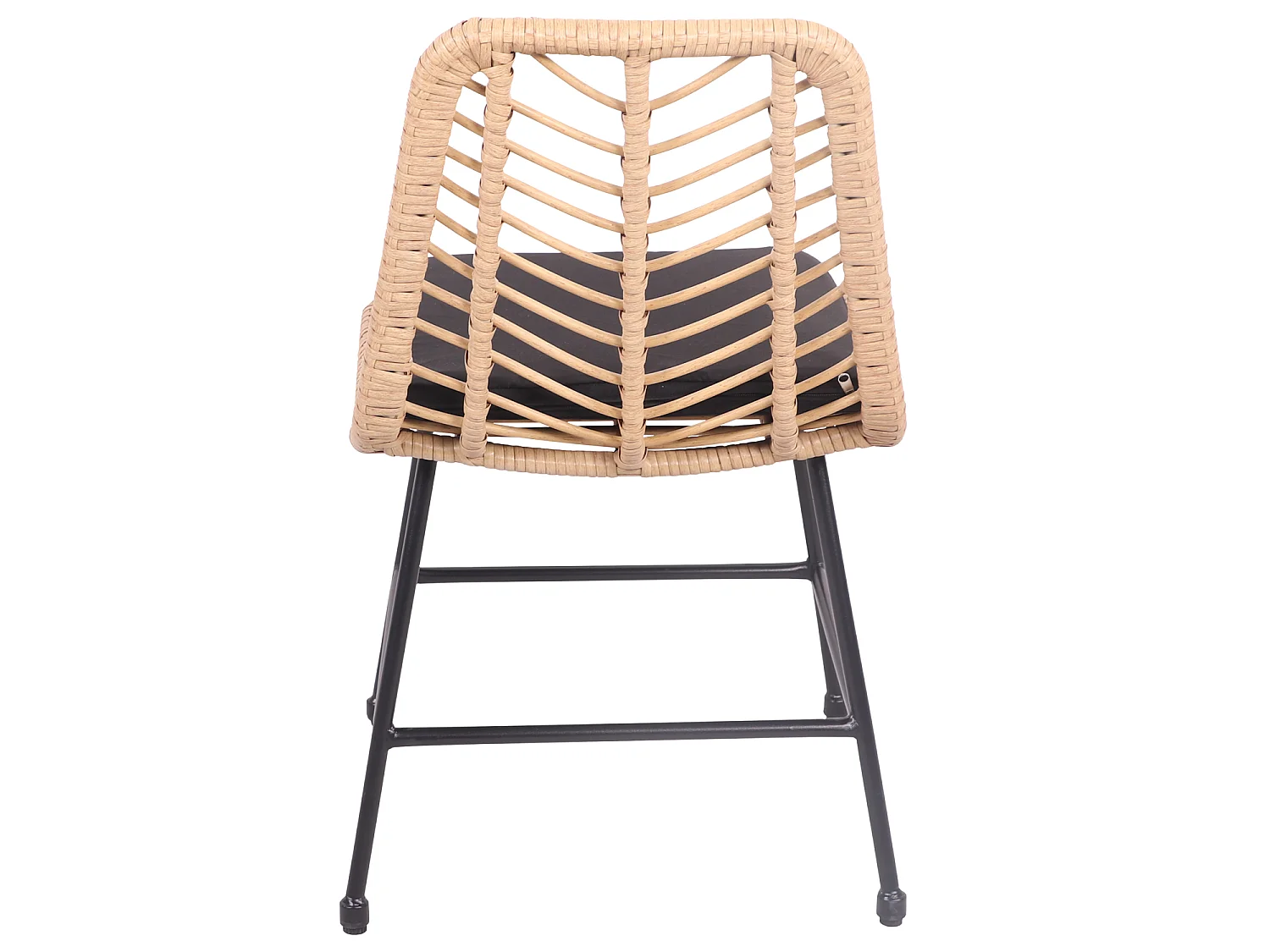 Lot de 2 chaises en rotin synthétique avec coussins OKA - HAPPY GARDEN