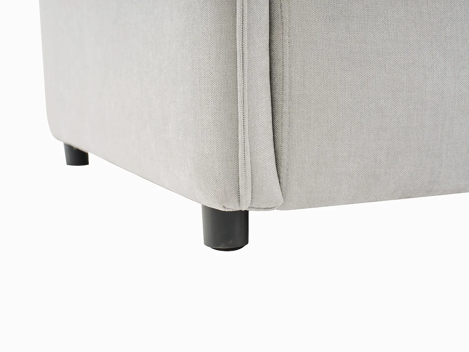 Sofa mit Schlaffunktion 3-Sitzer - Sitzfläche mit Memory Schaum - Stoff - Beige - SERABA