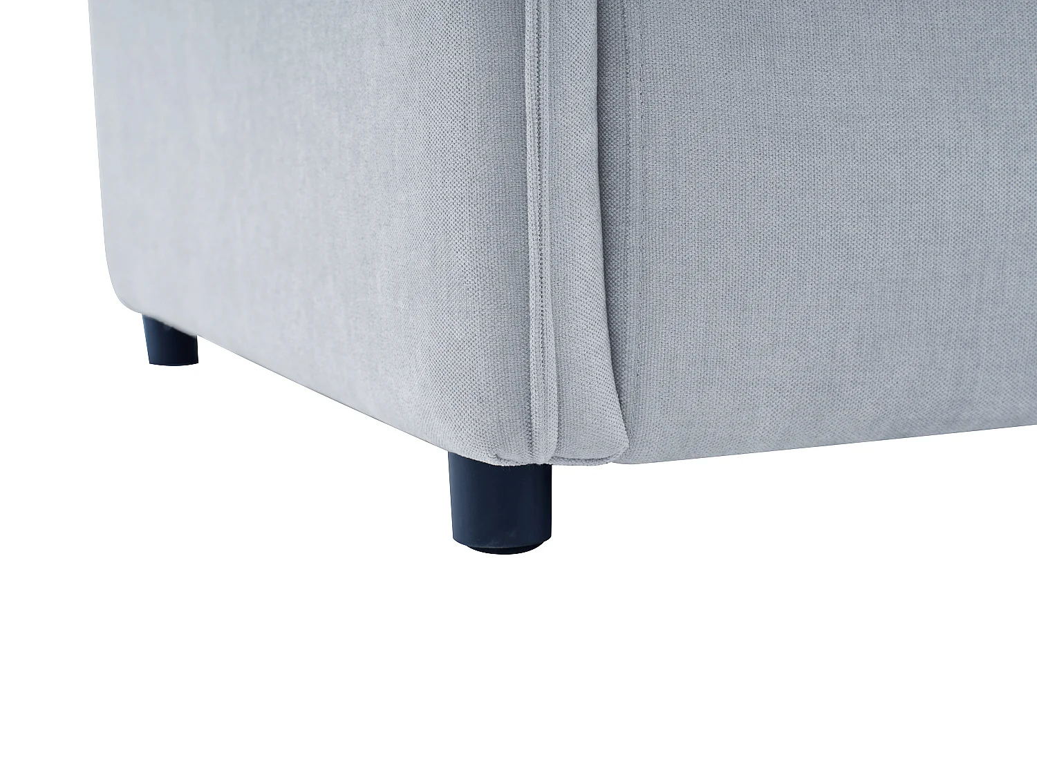 3-sits bäddsoffa i blått tyg med memoryskum i sitsen SERABA