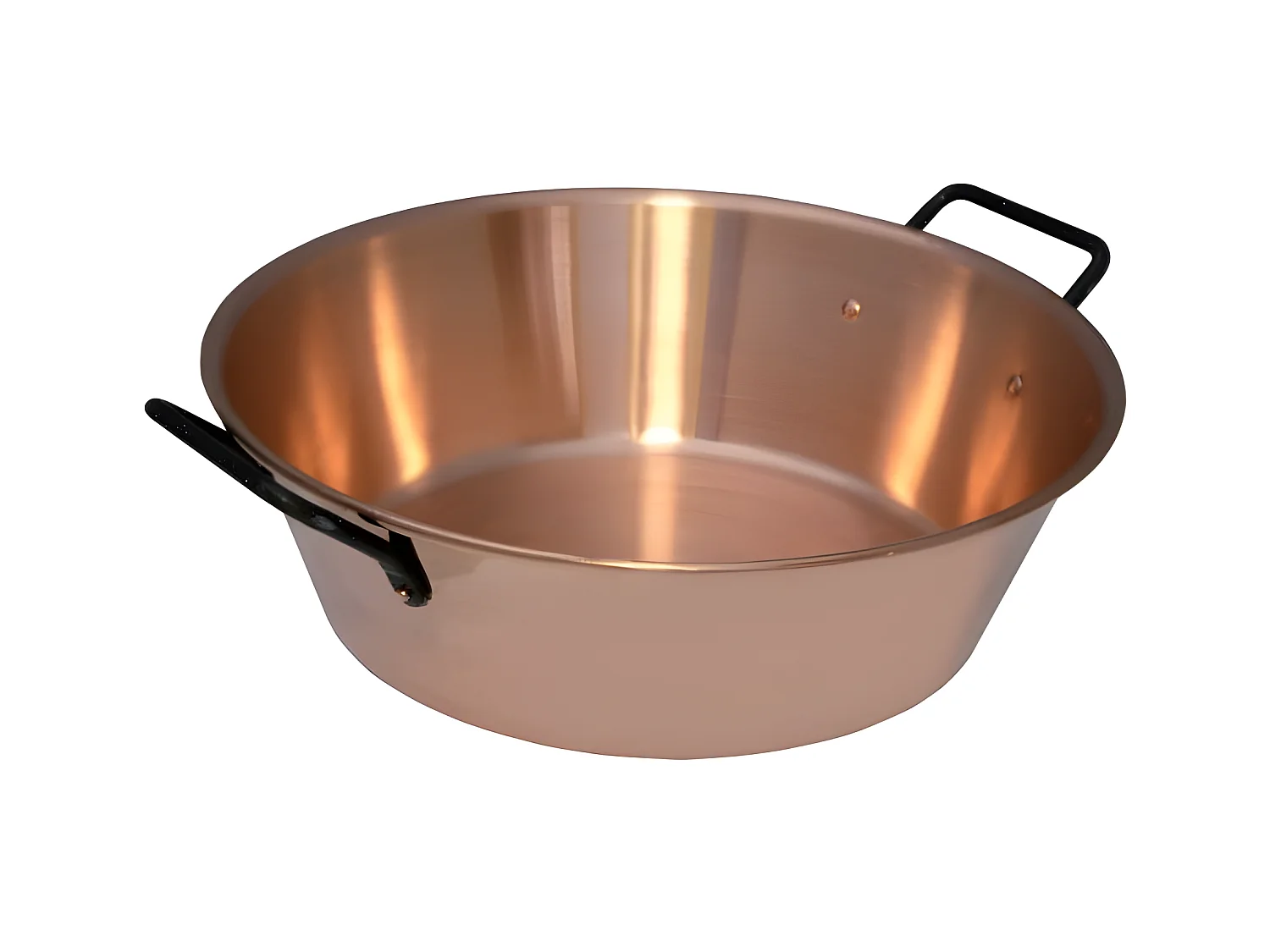 Koperen confituurpan glad 40cm - 12L Nature et Saveurs