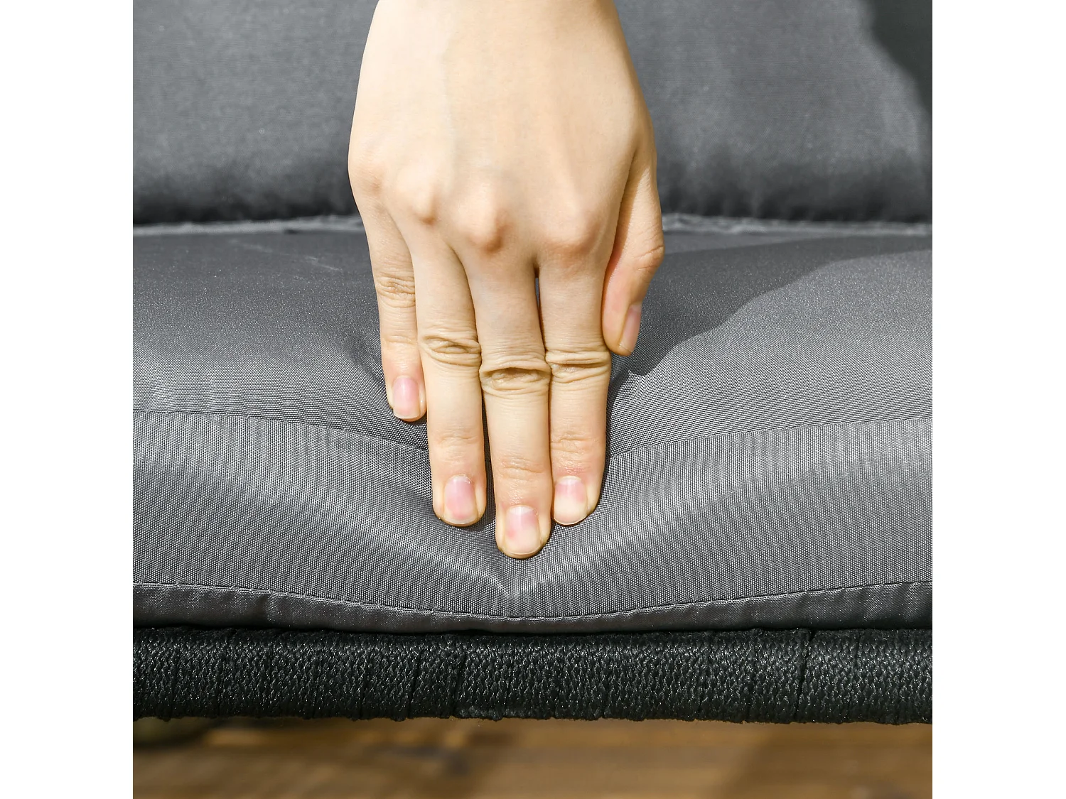 Lot de 2 fauteuils de jardin métal corde PE avec coussins