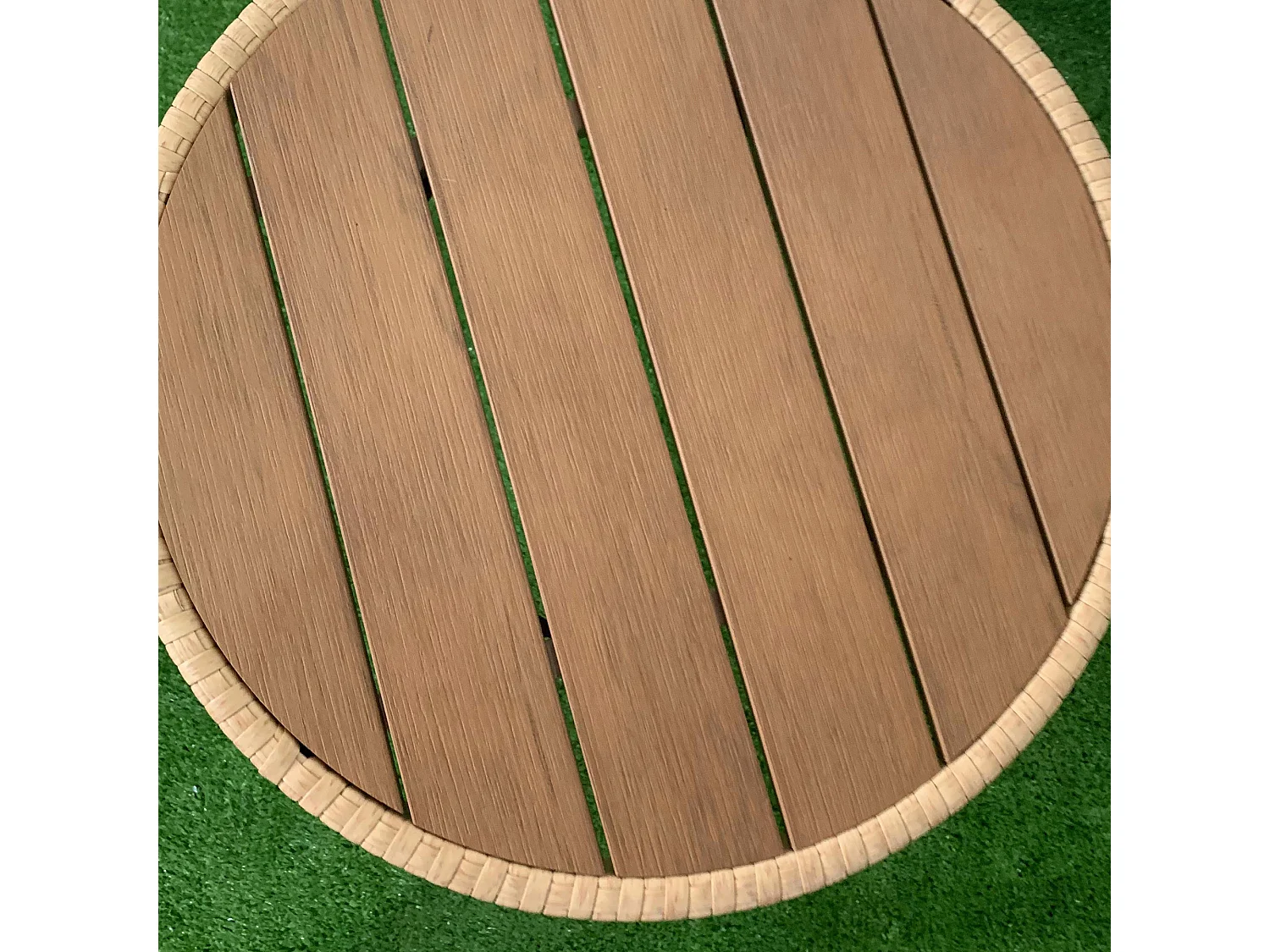 Ensemble salon de jardin 4 pièces canapé 2 places 2 fauteuils table basse coussins