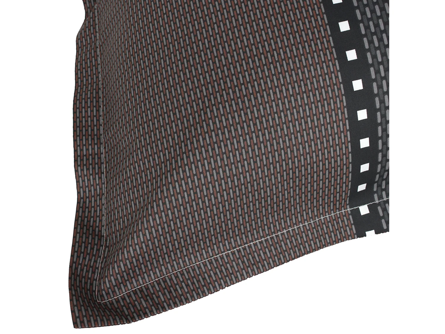 Parure de lit 300x240 cm 50x70 cm en satin de coton ENZO noir