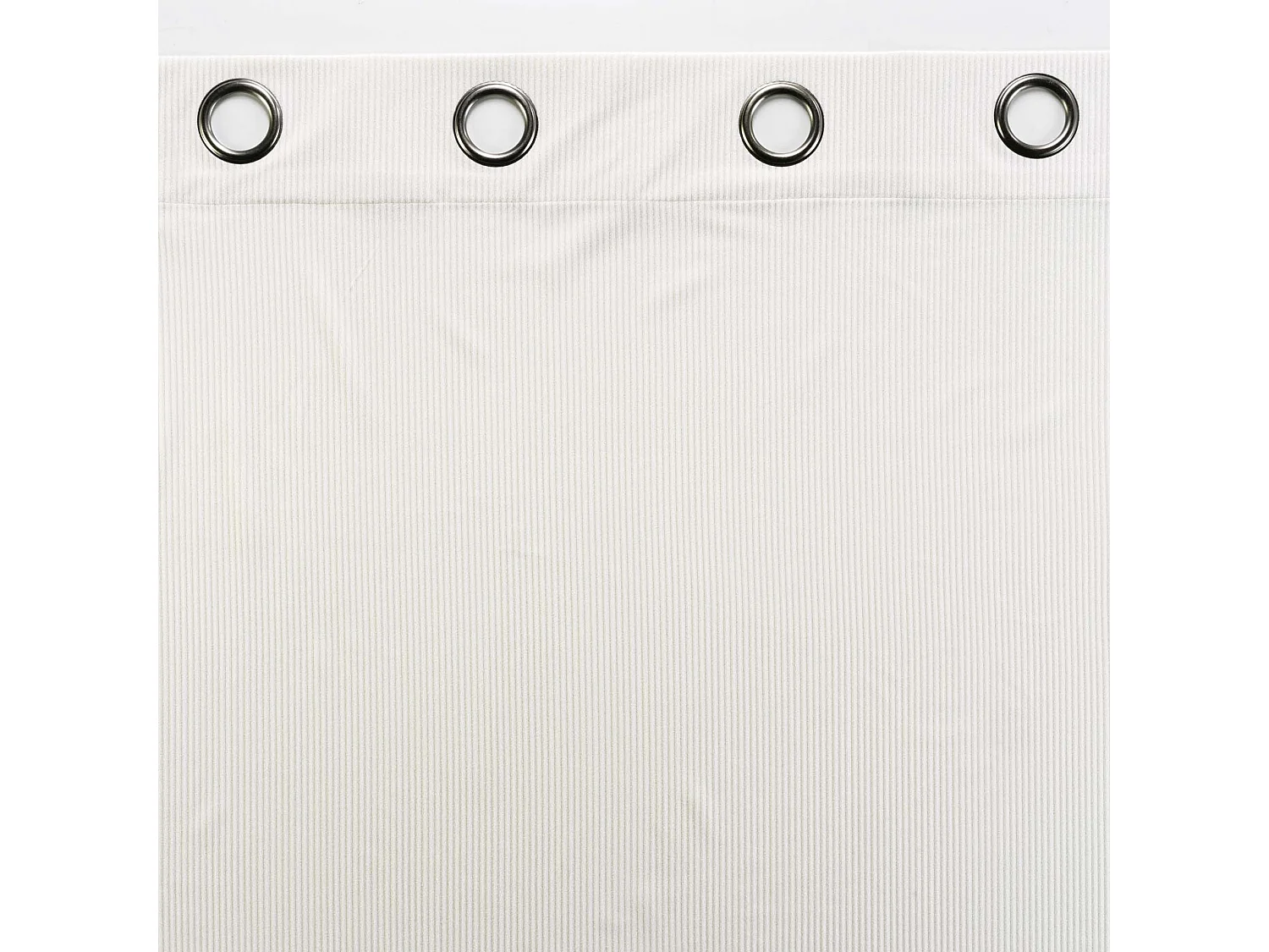 Rideau a oeillets velours 140 x 260 cm Cottele creme