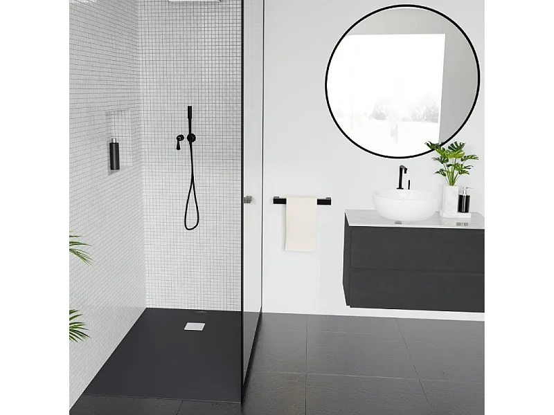 Receveur découpable 140 X 90 VILLEROY ET BOCH Exclusive rectangle anthracite
