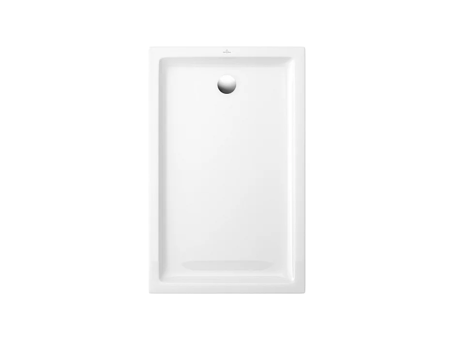Receveur de douche antidérapant 100 x 80 VILLEROY ET BOCH O.Novo Plus céramique blanc