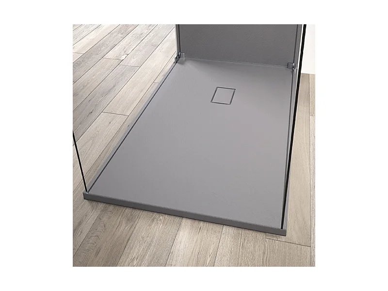 Receveur KINEDO Kinesurf Pietra découpable 120 x 80 gris béton