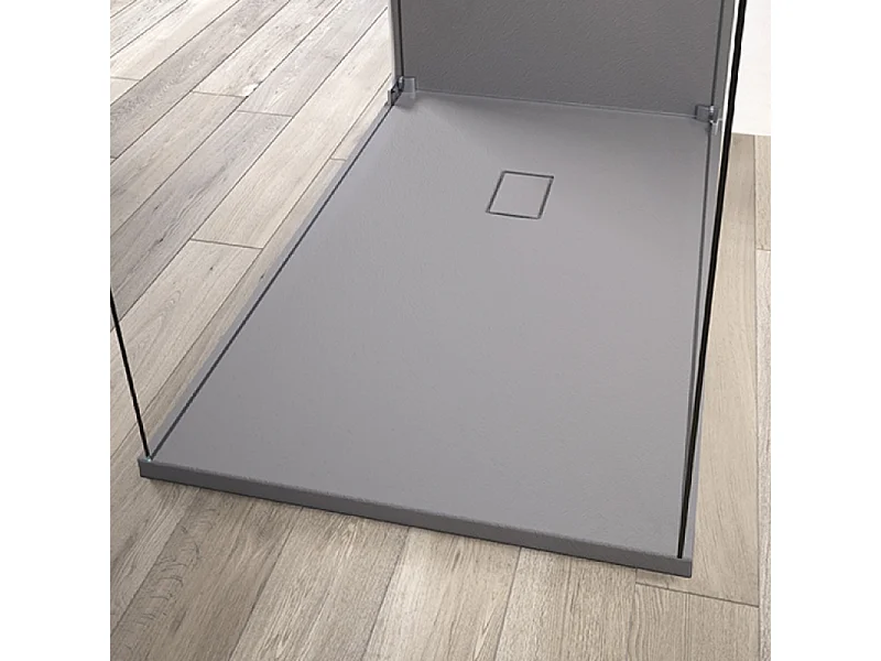 Receveur KINEDO Kinesurf Pietra découpable 120 x 80 gris béton