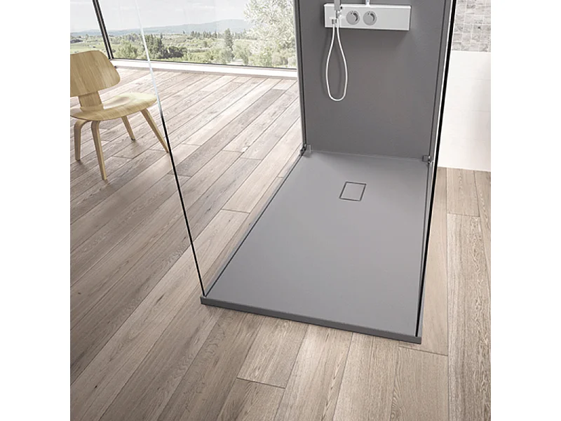 Receveur KINEDO Kinesurf Pietra découpable 120 x 80 gris béton