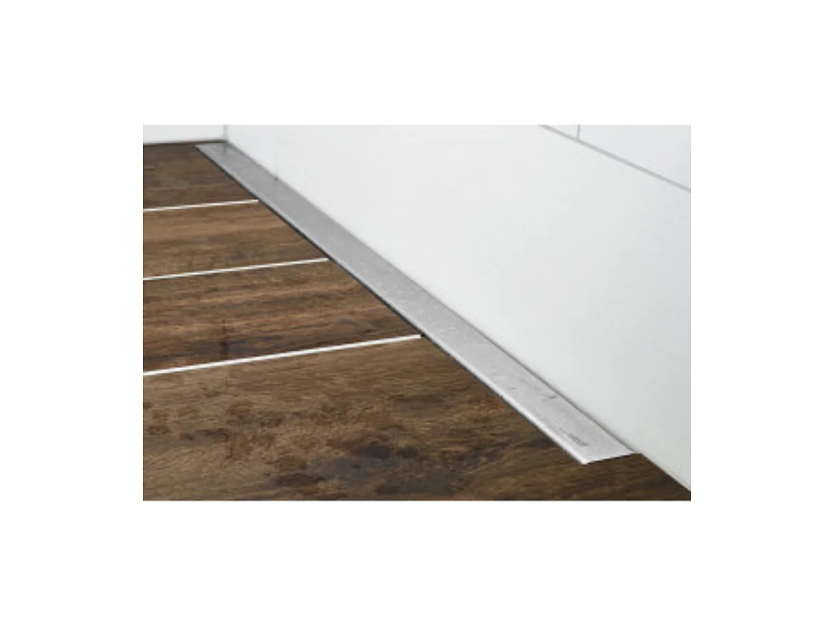 Receveur a carreler 120 x 90 cm Wedi Fundo Plano Linea - écoulement linéaire sortie sur le petit coté