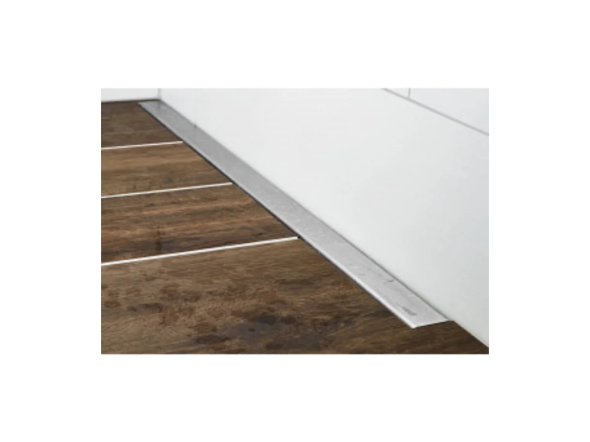 Receveur a carreler 120 x 90 cm Wedi Fundo Plano Linea - écoulement linéaire sortie sur le petit coté