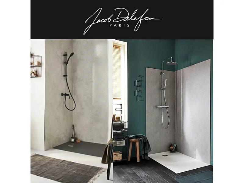 Receveur de douche 140 x 80 JACOB DELAFON Ipso rectangle gris anthracite