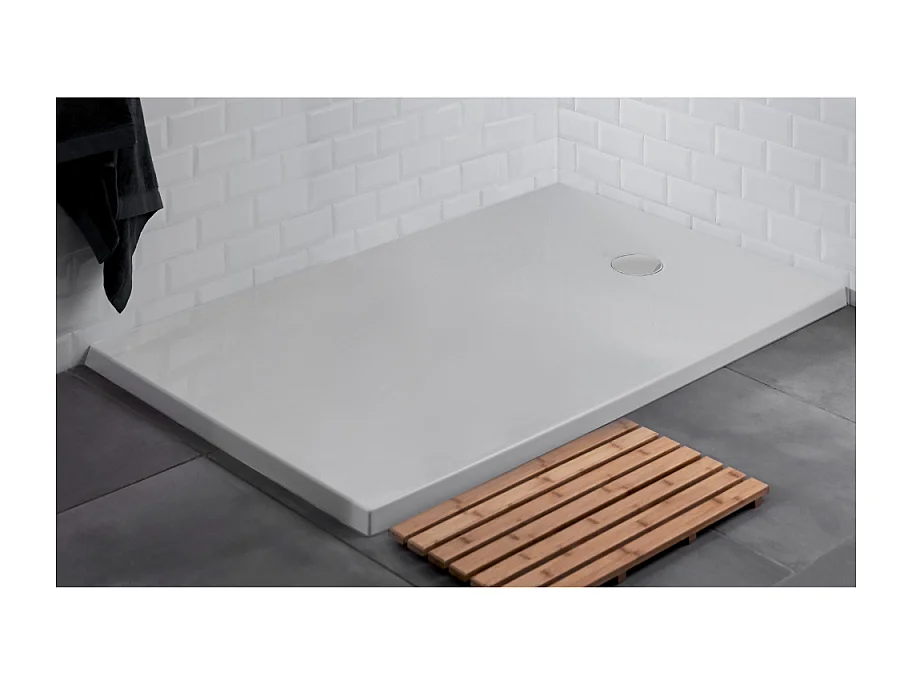 JACOB DELAFON Receveur 140 x 90 Brive à poser acrylique rectangle blanc