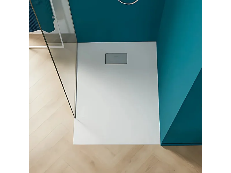 Receveur de douche zéro ressaut 140 x 90 VILLEROY ET BOCH Le Valence céramique avec cache bonde