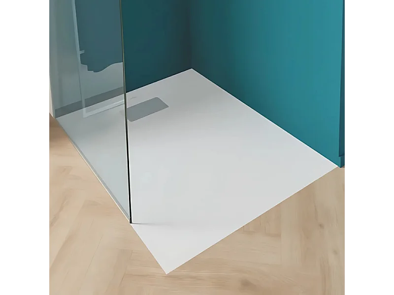 Receveur de douche zéro ressaut 140 x 90 VILLEROY ET BOCH Le Valence céramique avec cache bonde