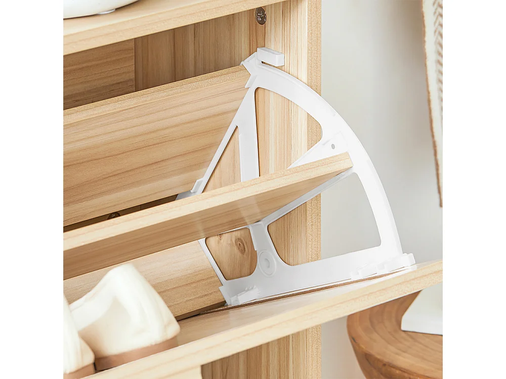 Zapatero con 2 Solapas y 4 baldas FSR160-N SoBuy