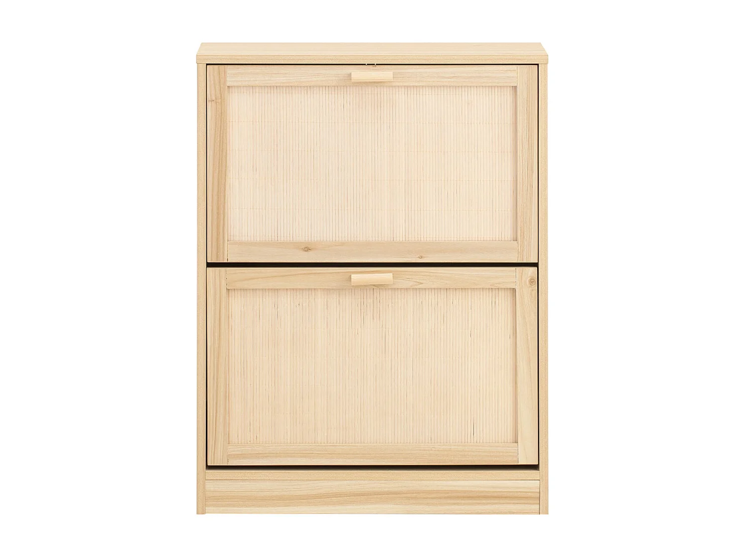 SoBuy Schoenenkast met 2 kleppen, schoenenkist, schoenenrek, schoenenopbergmeubel met 2 deuren, gangmeubel 60 x 24 x 80 cm, FSR160-N