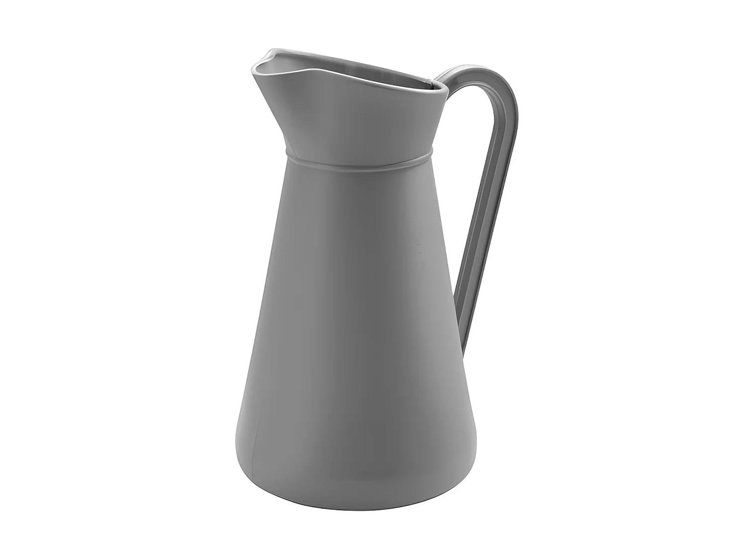 Pattumiera da cucina grigia ciottolo da 5L con manico e beccuccio versatore