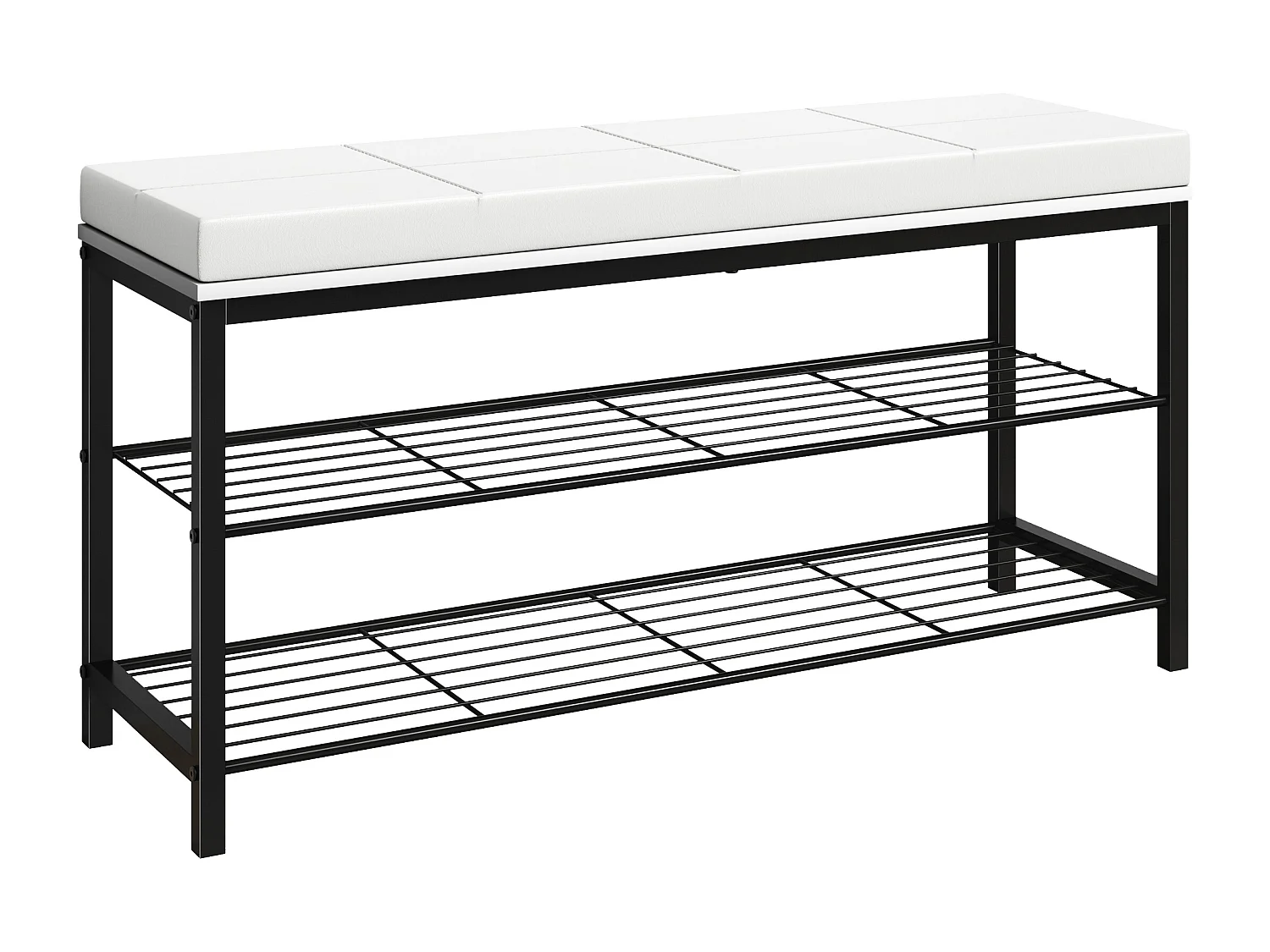 Shoe Shelf Taliro White H. 48 x W. 90 x D. 30 cm