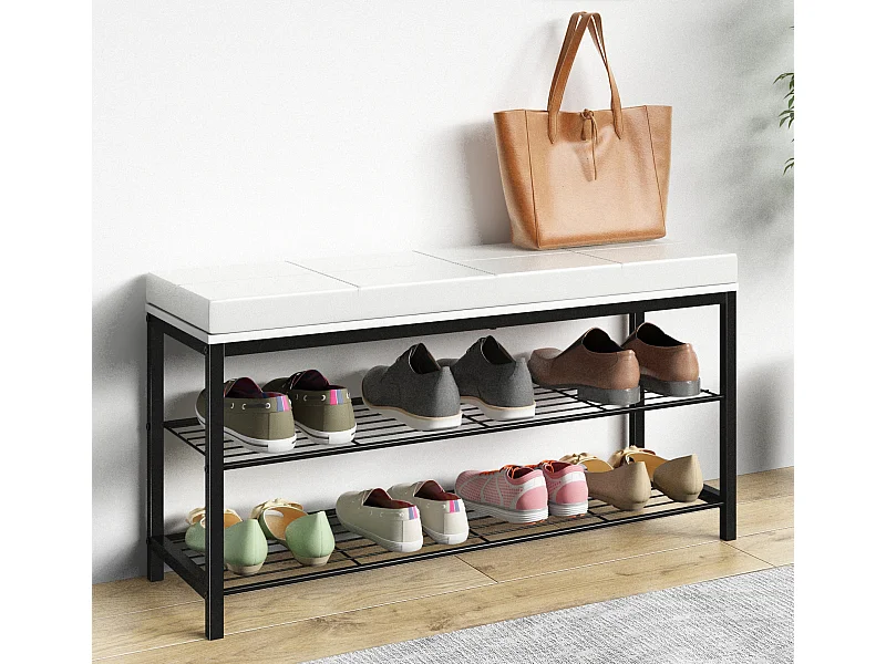 Metalen houten bank schoenenplank Taliro