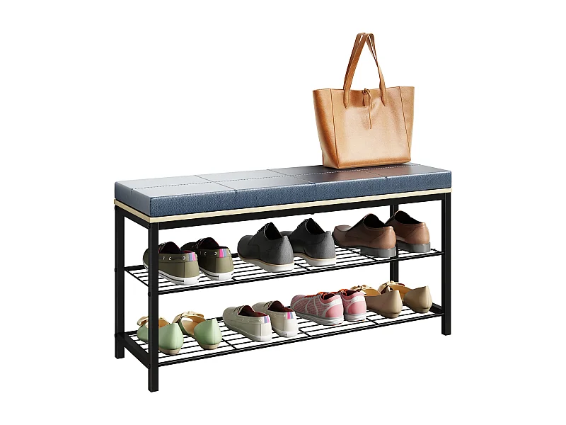 Shoe Shelf Taliro Honey oak H. 48 x W. 90 x D. 30 cm