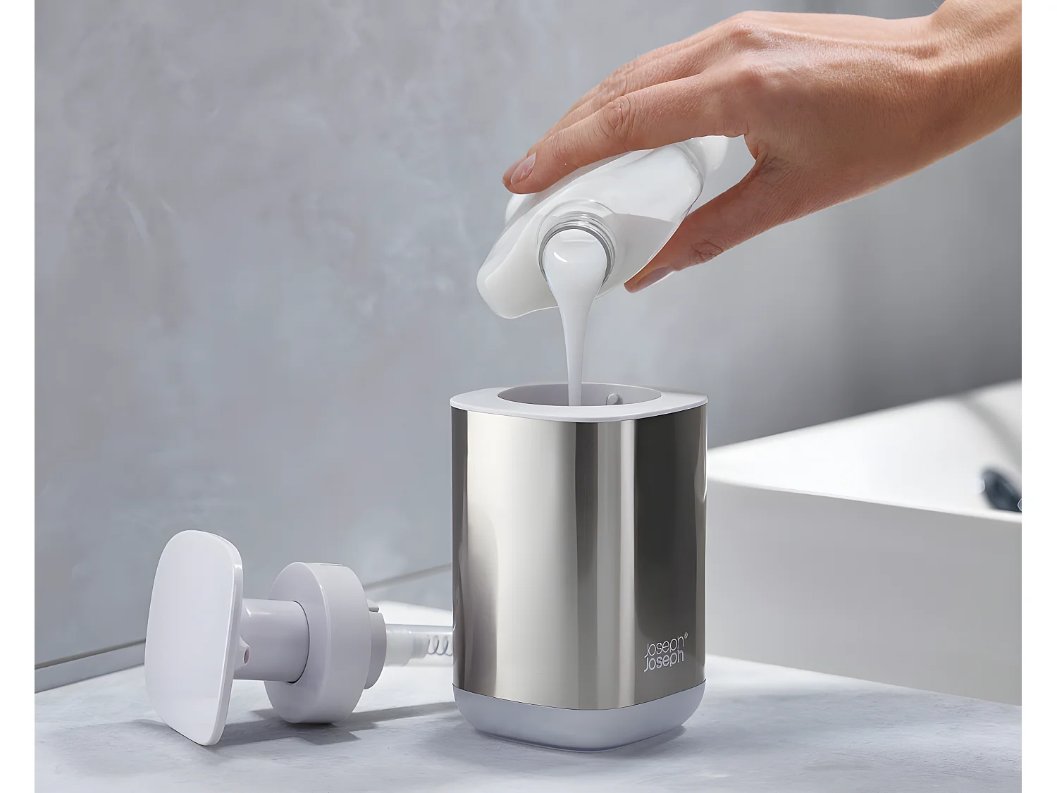 Presto distributeur de savon blanc