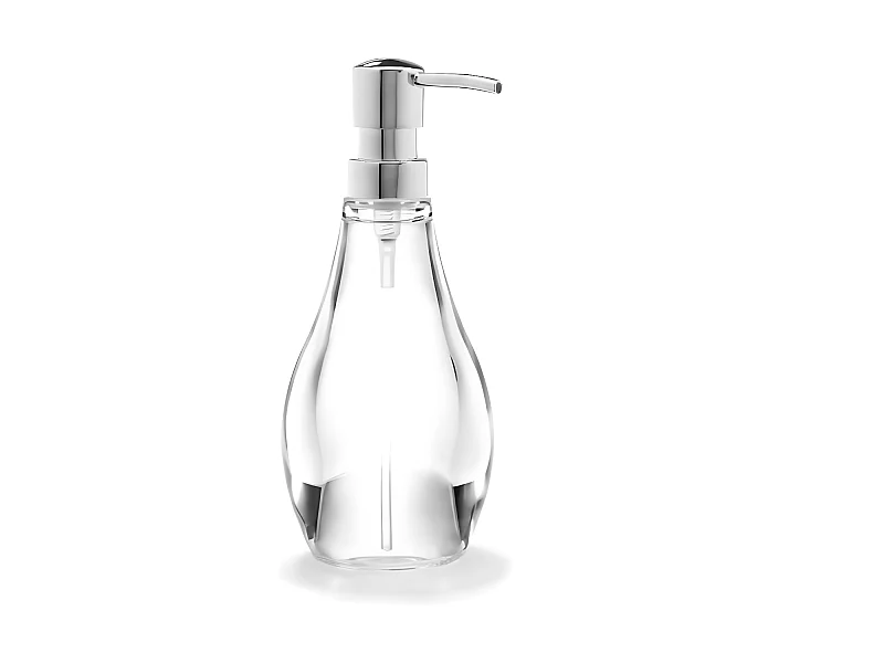 Distributeur de savon acrylique transparent 280 ml Droplet