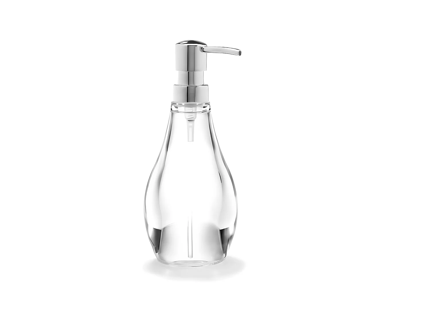 Distributeur de savon acrylique transparent 280 ml Droplet