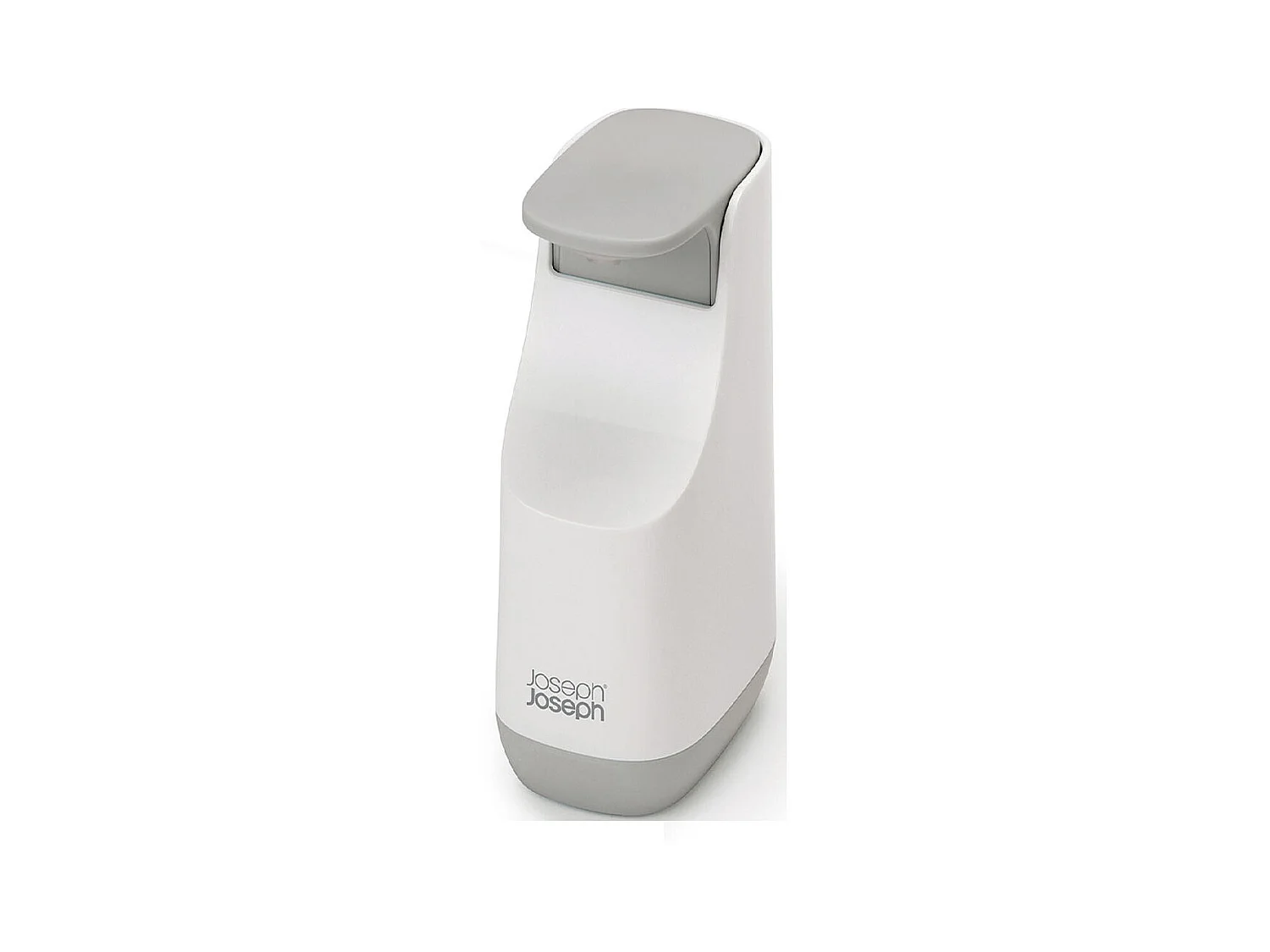 Pompe à savon Slim grise et blanche