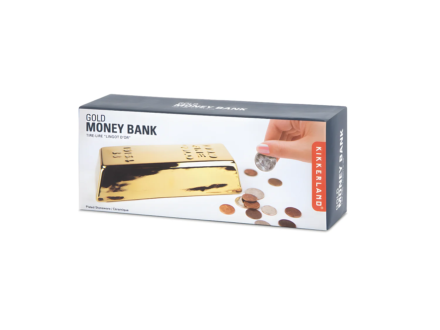 Tirelire Lingot d'or Doré  Kikkerland
