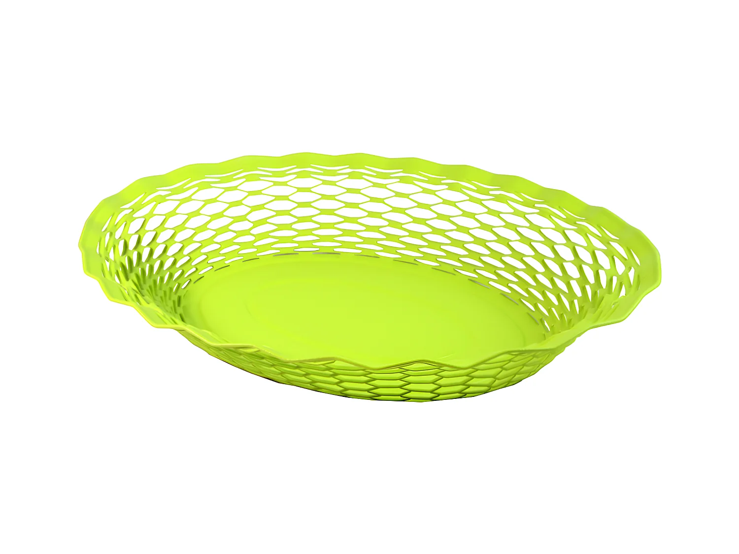 Corbeille à pain vert anis 25x18 cm