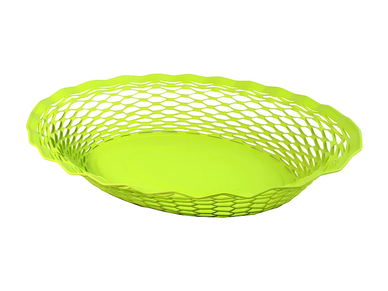 Corbeille à pain vert anis 25x18 cm
