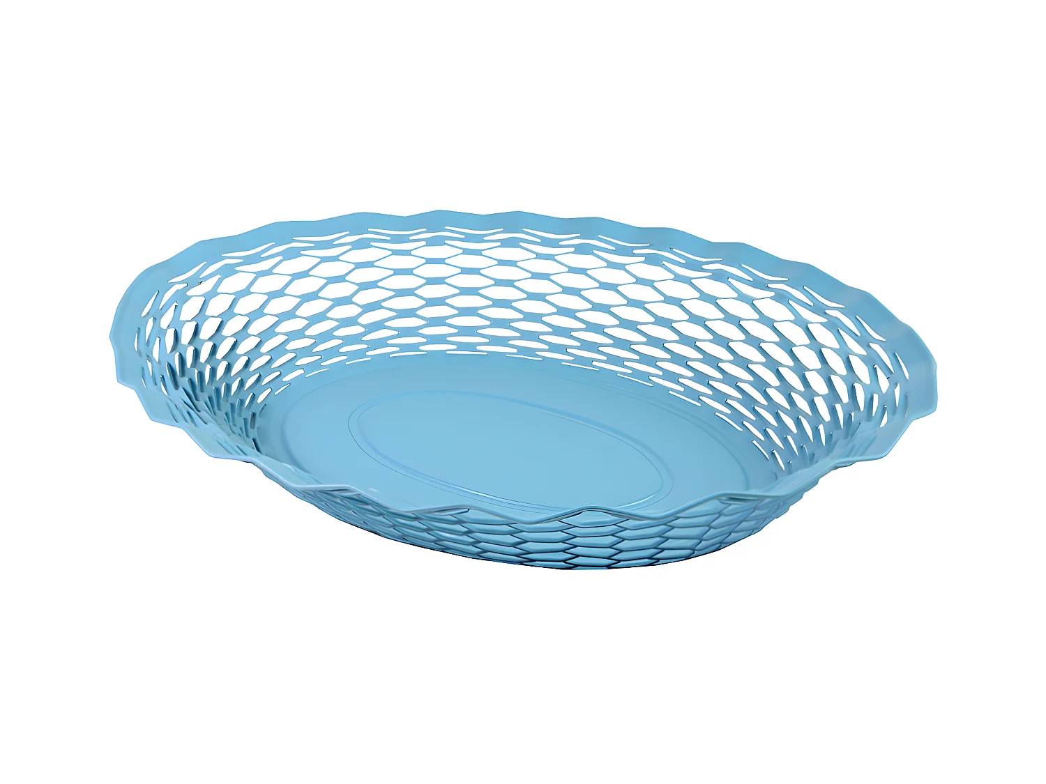 Corbeille à pain bleue 25x18 cm