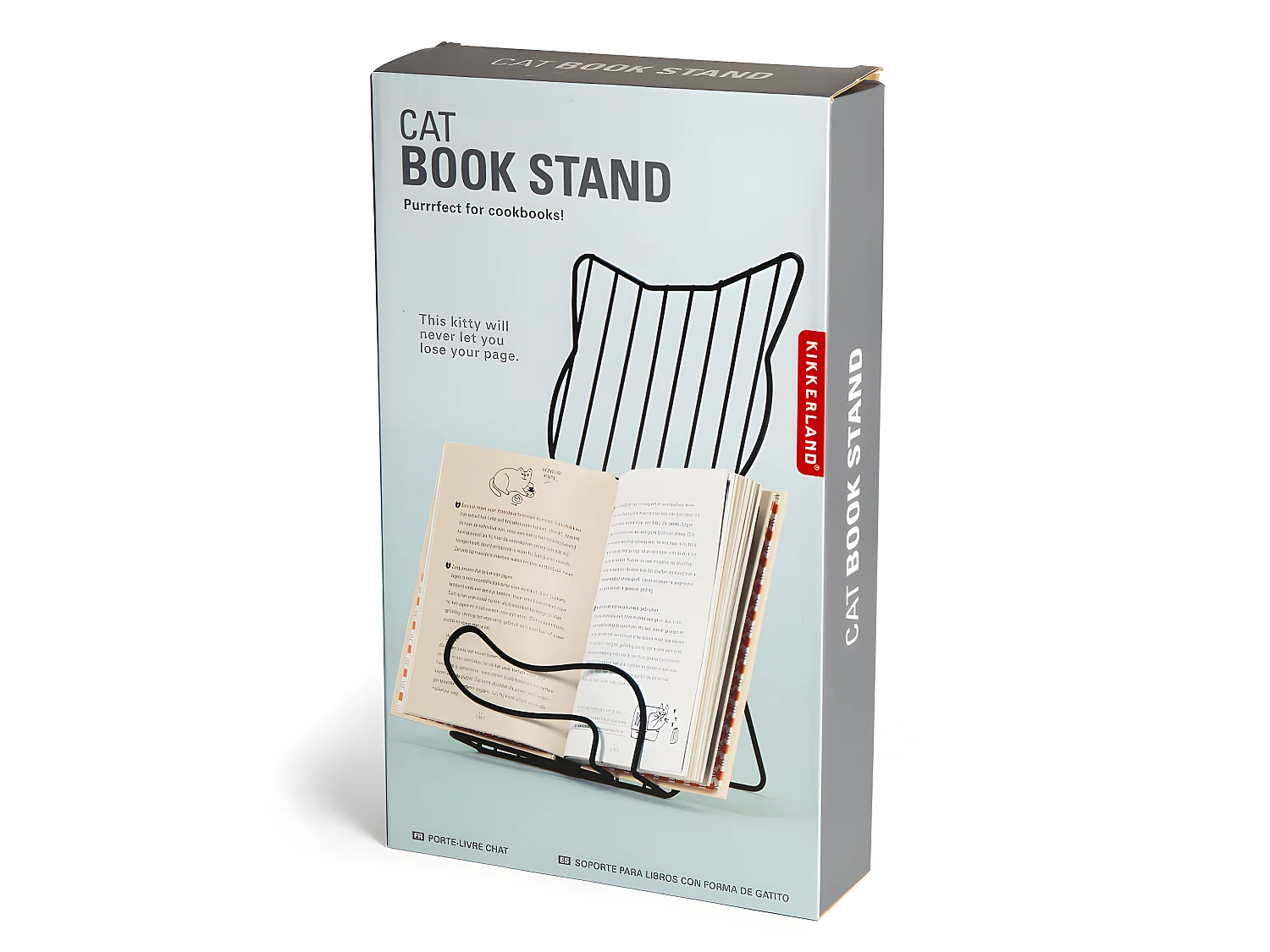 Porte-livre Chat Noir  Kikkerland